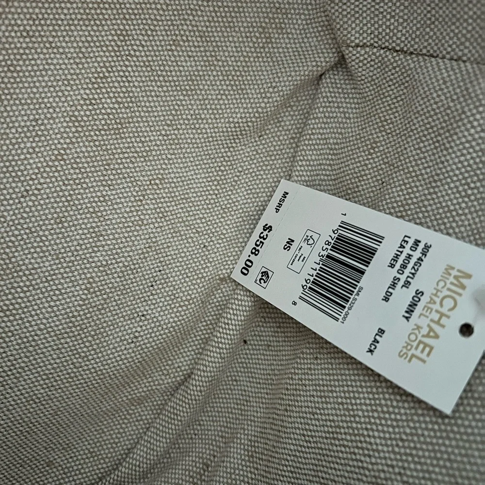 Michael Kors Black Hobo Bag with Gold Accent - Picture 8 of 8